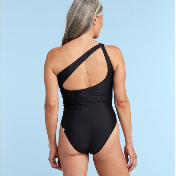 Summersalt The Sidestroke Solid Black Women's Size 16 Vacation Beach Resortwear - Picture 8 of 9